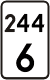 przykład tabliczki znaku ze znakiem kilometrowym U-7 i hektometrowym U-8